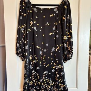 SALE! Diane Von Furstenberg Black and Yellow Dress